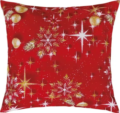 Obrázok produktu pre Vianočný obliečok na vankúš - 45x45 cm - Zlatá, Sivá