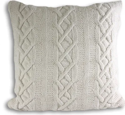 Produktbild von Riva Home Aran Zierkissenbezug RV147 (55 x 55 cm) (Creme)
