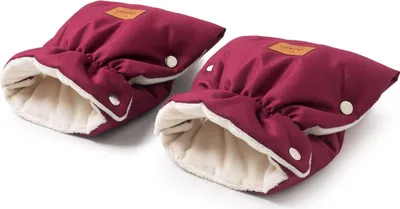 Produktbild von Handwärmer für Kinderwagen (2 St.) -Burgundy Winter