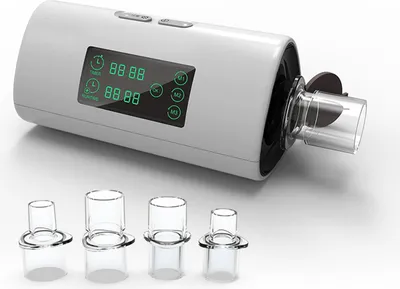 Image de Nettoyeur de système respiratoire 3 modes de fonctionnement Chargement USB Machine de nettoyage électrique avec 4 adaptateurs