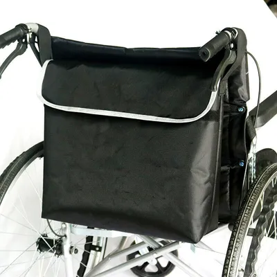 Produktbild von Schwarz Rollstuhltasche Hinten Rollstuhl Tasche Seitentasche Rollstuhl Rucksack