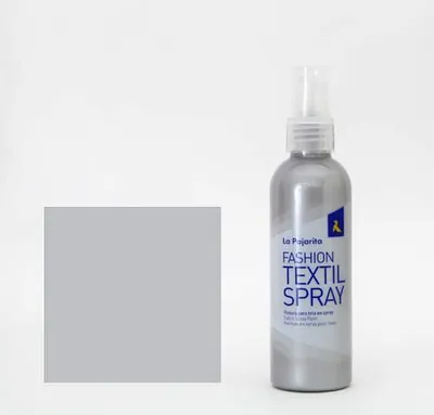 Image de La Pajarita Textile Spray 100ml Silver Moon Peinture pour tissu pour travaux manuels