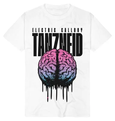 Produktbild von Electric Callboy T-Shirt Herren TANZNEID Melting Brain weiß 3XL