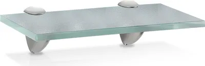 Zdjęcie produktu dla Jopassy półka szklana 20x10x0,8 cm z uchwytem Półka szklana Półka ścienna Półka łazienkowa Półka Półka wisząca Szkło matowe