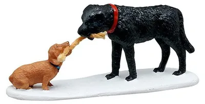 Productafbeelding van who's Pulling Who? 4x10x13 cm Kerstdorp LEMAX