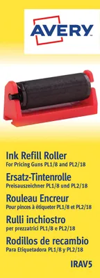 Produktbild von Avery IRAV5, Drucker-Farbwalze, Tintenstrahl, Schwarz, Schwarz, Rot, 161 mm, 58 mm