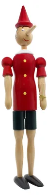 Produktbild von GICO Pinocchio Gelenkfigur aus Holz, Länge 50 cm-  Italy- 9050