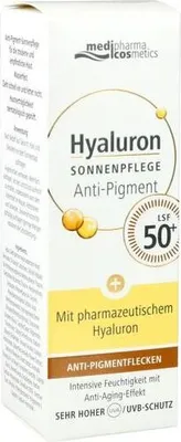 Immagine prodotto di Medipharma Cosmetics Hyaluron Sun Care Anti-Pigment SPF 50+, 50 ml Crema
