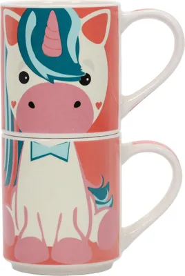 Zdjęcie produktu dla Zestaw prezentowy: 2 kubki porcelanowe dla dziecka, 2 x 265 ml