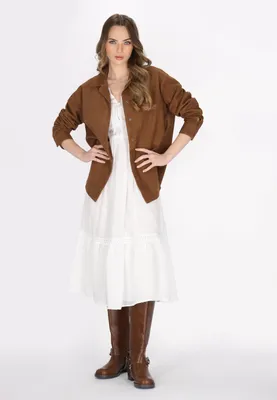 Image de Chemise pour femmes SAPORTA - couleur cognac, taille S