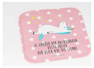 Produktbild von Topfuntersetzer Einhorn Sternenhimmel - Geschenk, Einhörner, Topfhandschuh, Topflappen Set