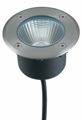 Obrázek produktu pro Zapuštěné kulaté světlo LED WALK 8W z nerezové oceli s teplým světlem 10 cm.