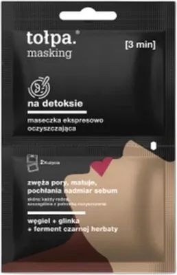 Zdjęcie produktu dla Maska Do Twarzy Tolpa Detoksykująca 2 X 5 Ml