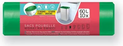 Obrázek produktu pro Vigo Pytel Do Odp.košů Ldpe Vigo,60L/10Ks,60X80Cmzelený_Extutc