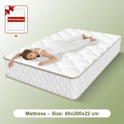 Productafbeelding van Matras - Pocketvering Matras - Tweepersoonsmatras - Koudschuimmatras - Orthopedisch Matras - 7-Zones