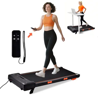Productafbeelding van Loopband voor onder het bureau - Snelheid: 1-8 km/u - Maximaal draagvermogen: 120 kg - Stil in gebruik - Met afstandsbediening - Geschikt voor cardiotraining