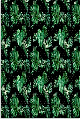 Produktbild von MuchoWow® Poster Weinlese - Monstera - Blätter 120x180 cm - Kunstposter