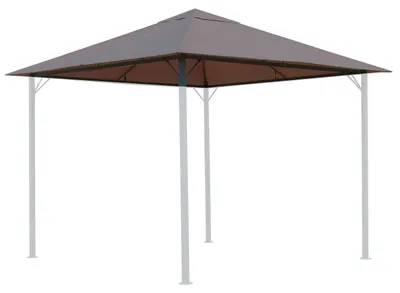 Obrázok produktu pre Náhradná strecha pre záhradný pavilón 3x3 m, farba taupe