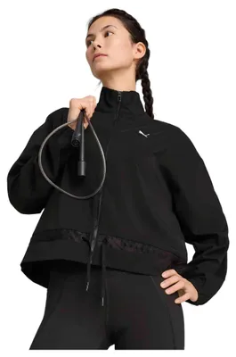 Produktbild von Puma Lace Woven Jacke Schwarz XL Frau Schwarz XL