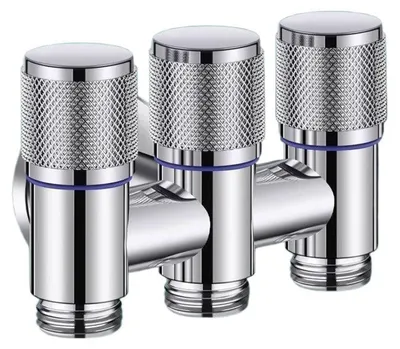 Imagen del producto de Válvula angular de tres vías de acero inoxidable para lavadora