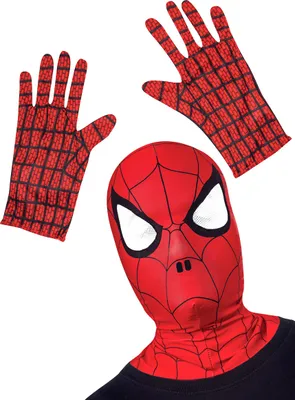 Produktbild von Spiderman Accessoire-Set für Kinder rot-schwarz - Einheitsgröße