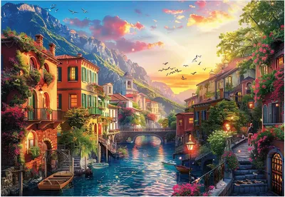Immagine prodotto di Puzzle ANATOLIANO Città mediterranea 2000 pezzi