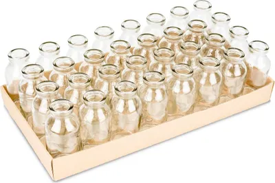 Produktbild von Glasfläschchen, 32 Stück, Maße ca. 10,5x4,8cm | Deko-Glasflaschen