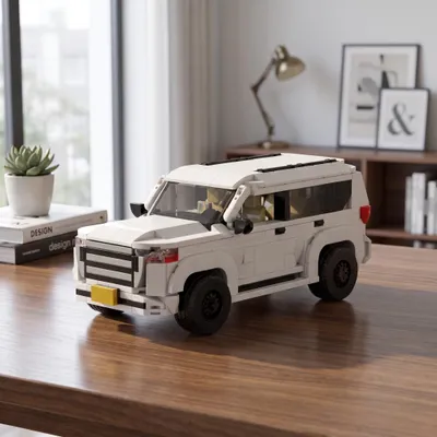 Produktbild von BlockBuddie™ MOC Land Cruiser Klemmbaustein Set 555 Teile Offroad SUV Rennwagen Bauset Spielzeug Geschenk für Jungen