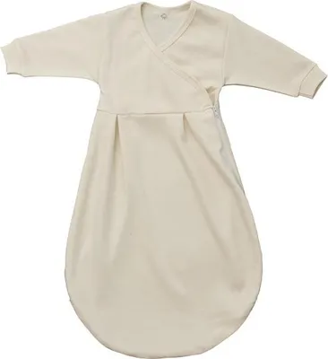 Immagine prodotto di Popolini Felinchen Schlafsack Gr. 62/68 kbA-Baumwolle natur ideal als Innenschlafsack für Winterschlafsäcke oder leichter Sommerschlafsack