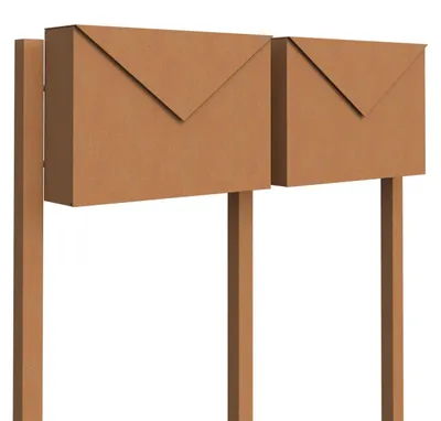Produktbild von Briefkastenanlage Letter for Two in Rost