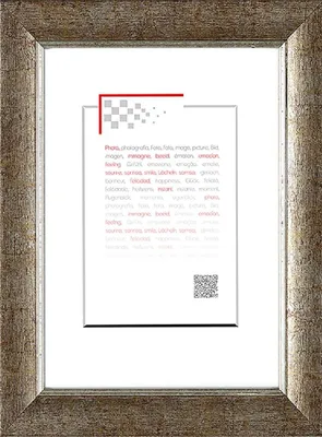 Image de Cadre en bois CEANOTHE Hades 10 x 15 cm, argent