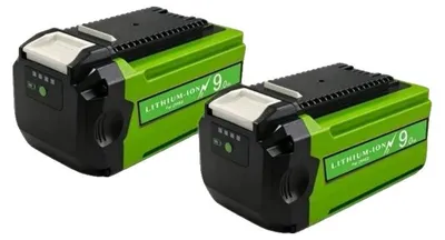 Imagen del producto de Baterías de repuesto, con una capacidad de 9000 mAh, compatibles con herramientas de 40V, 2 unidades