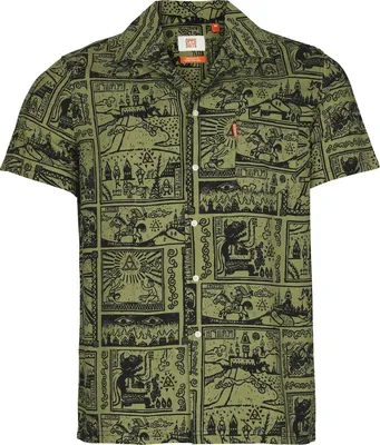 Produktbild von The Legend Of Zelda Kurzarmhemd Herren Map multicolor M