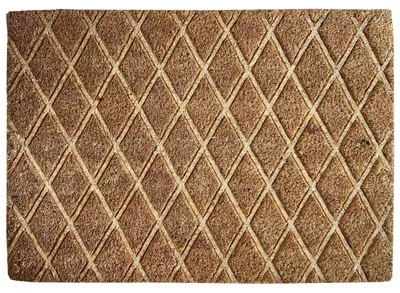 Imagen del producto de Felpudo coco con relieve rombos 7160101-1