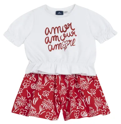 Produktbild von Chicco Mädchen Set mit T‑Shirt und Shorts
