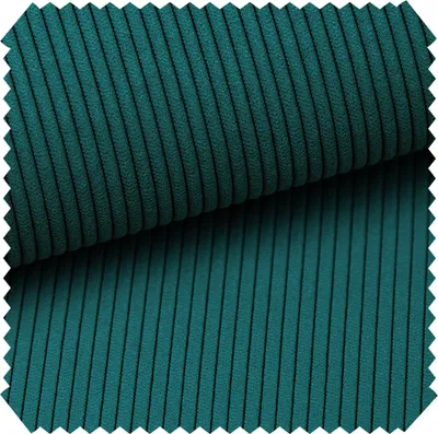 Produktbild von novely® ONTRE - Samtiger Polsterstoff in Feincord-Optik - Robuster Möbelstoff - Pflegeleichte Meterware 1 lfm - Farbe: 37 Petrol