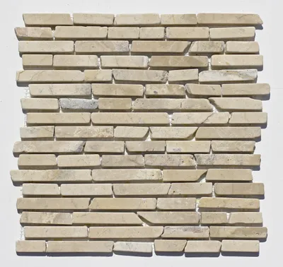 Produktbild von ST-442 Marmor Mosaikfliesen Naturstein Stabmosaik Badezimmer Design Fliesen Lager Verkauf Stein-Mosaik Herne NRW