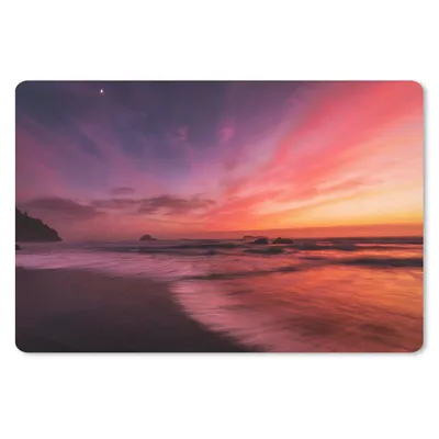 Produktbild von MuchoWow® Schreibtischunterlage Strand - Meer - Natur - Abend 60x40 cm - XXL Mauspad - Großes Mauspad