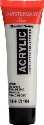 Zdjęcie produktu dla Farba akrylowa Amsterdam Standard Series tubka 20 ml biel cynkowa 104