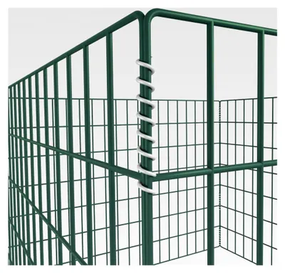 Produktbild von Metallzaun Drahtgeflecht für Gartenkomposthaufen Quadratmaschenzaun Stahl 100 x 100 x 70 cm