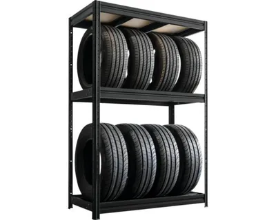 Obrázek produktu pro Kovový regál na pneumatiky Kovona HEAVY PNEU 1770x1200x600 mm, černá