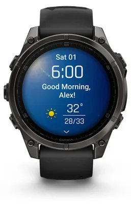 Produktbild von Garmin fenix 8, 3,56 cm (1.4"), AMOLED, Touchscreen, 32 GB, WLAN, GPS