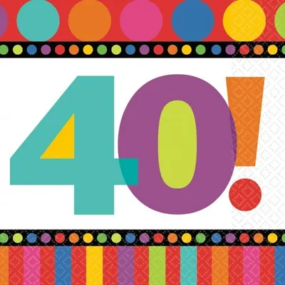 Produktbild von 16 Servietten "Dots & Stripes" 40