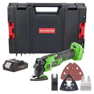 Productafbeelding van Procraft PMT22bb accu multifunctioneel gereedschap 20 V borstelloos + 1x accu 2,0 Ah + RHINO gereedschapskoffer - zonder oplader