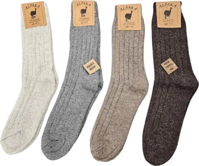 Produktbild von Alpaka Wollsocken – Dünne Socken, Grau 39-42