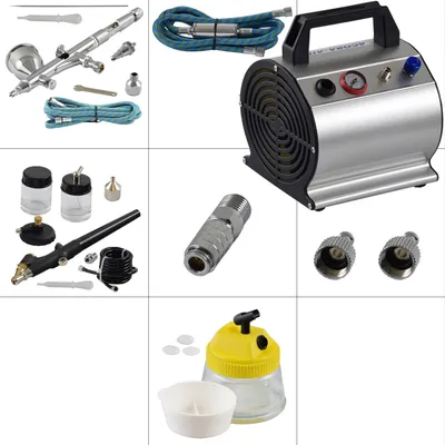Produktbild von Agora-Tec® Airbrush Komplett-Set ADVANCED III