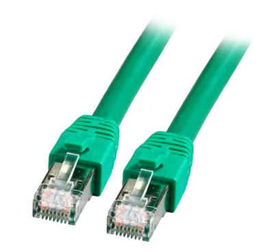 Image de EFB K5528GN.3 EFB RJ45 Patchkabel S/FTP, Cat.8.1,BC, LSZH, 3m, grün