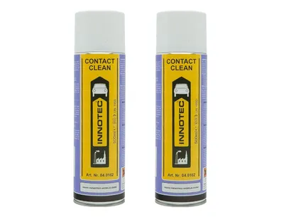 Produktbild von 2 Stück Innotec Kontakt Spray - Contact Clean - Elektronikreiniger - Reinigung und Schutz von elektronischen Kontakten - hochaktiv, schnell ablüftend