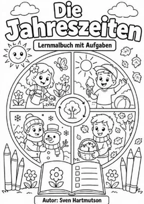 Produktbild von Die Jahreszeiten - Lernmalbuch mit Aufgaben