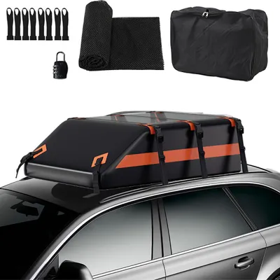Obrázok produktu pre Ikodm strešný box 550 l    Strešný box na auto, čierny, uzamykateľný